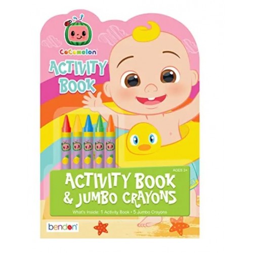 Cocomelon Activity Books & Jumbo Crayons
